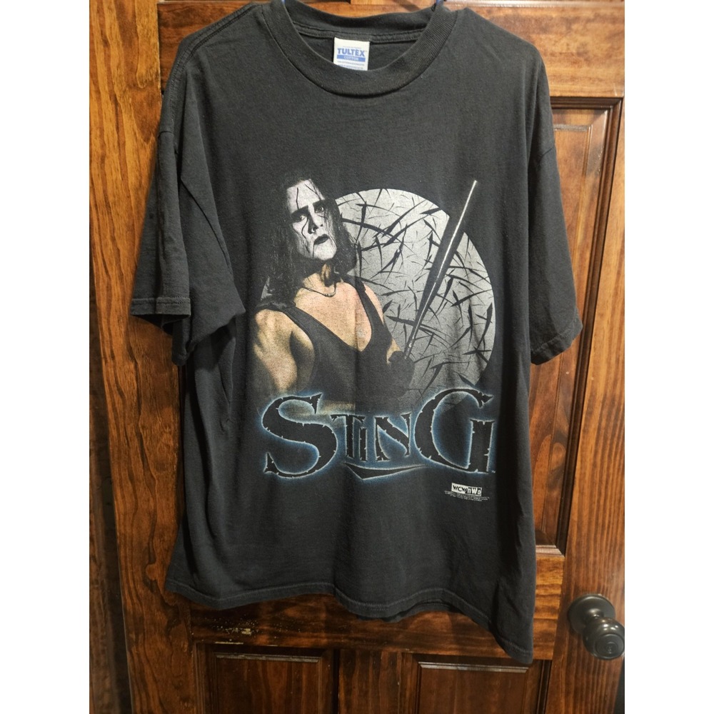 Vintage 1998 Sting WCW nWo World Championship Wrestling Tultex Shirt XL